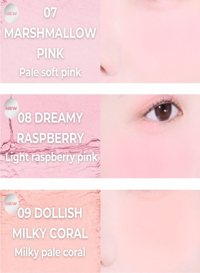 أباوت تون ABOUT TONE Fluffy Wear Blusher - أحمر خدود بودرة مضغوط بلمسة نهائية ناعمة غير لامعة قابلة للمزج والتكثيف، لون طبيعي، مكياج كوري نباتي (03 برتقالي يوسفي) - Image 4